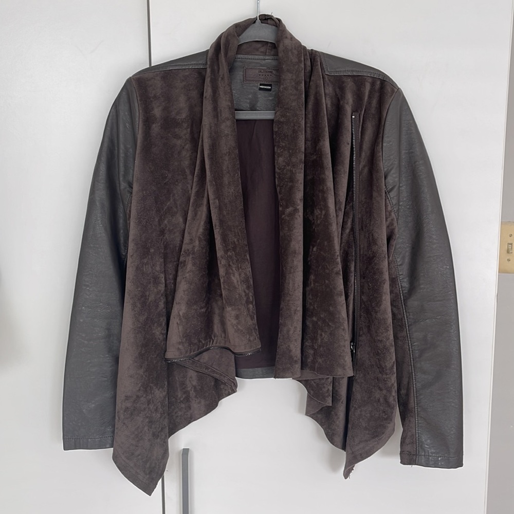 Blank NYC suede and leather jacket